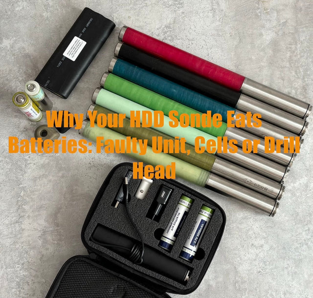 Why Your HDD Sonde Eats Batteries: Faulty Unit, Cells, or Drill Head